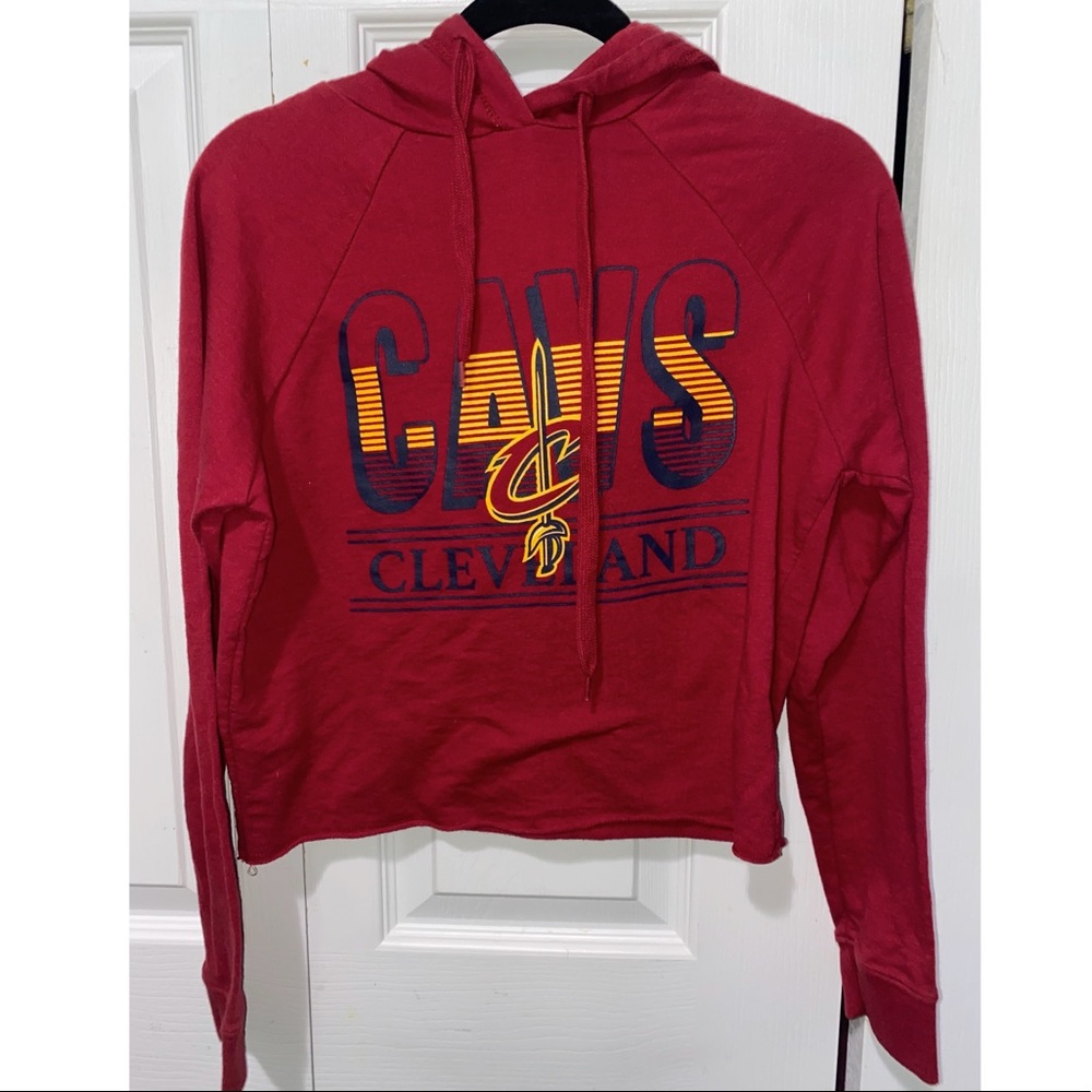 Cleveland cavaliers crop top hoodie